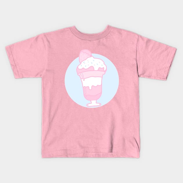 Kawaii Parfait Kids T-Shirt by Esseme’ Art